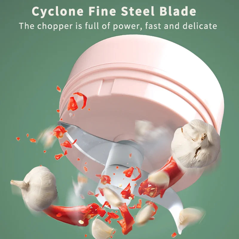 Electric Meat Grinder & Garlic Crusher