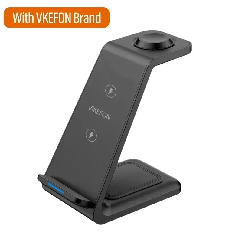 3 In 1 Desktop Wireless Charger Stand Holder