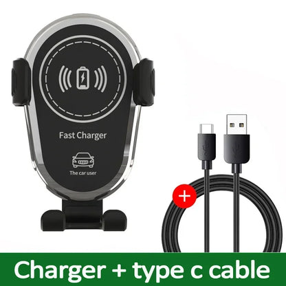 15W Fast Car Wireless Charger for iPhone & Samsung