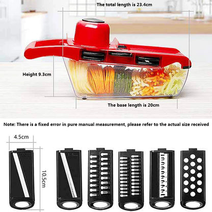 Multifunctional Vegetable Cutter with Steel Blade Slicer