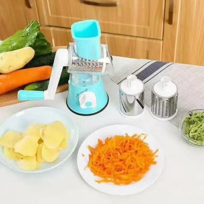 Vegetable Cutter & Slicer with 3 Sharp Drums