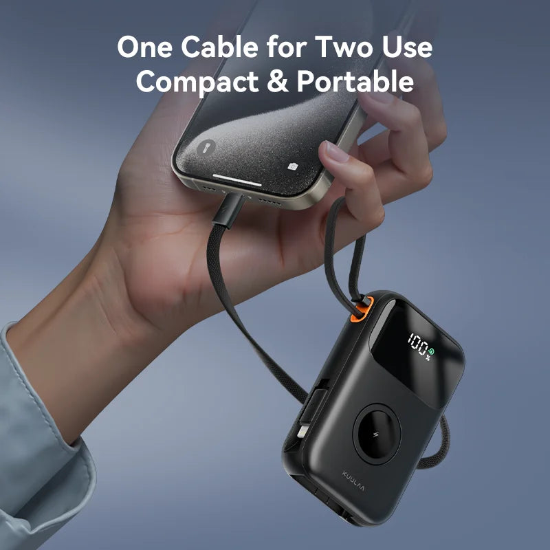 Power Bank with Cable for iPhone