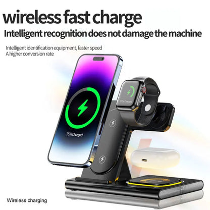 15W Wireless Charger Stand 3 in 1 For iPhone