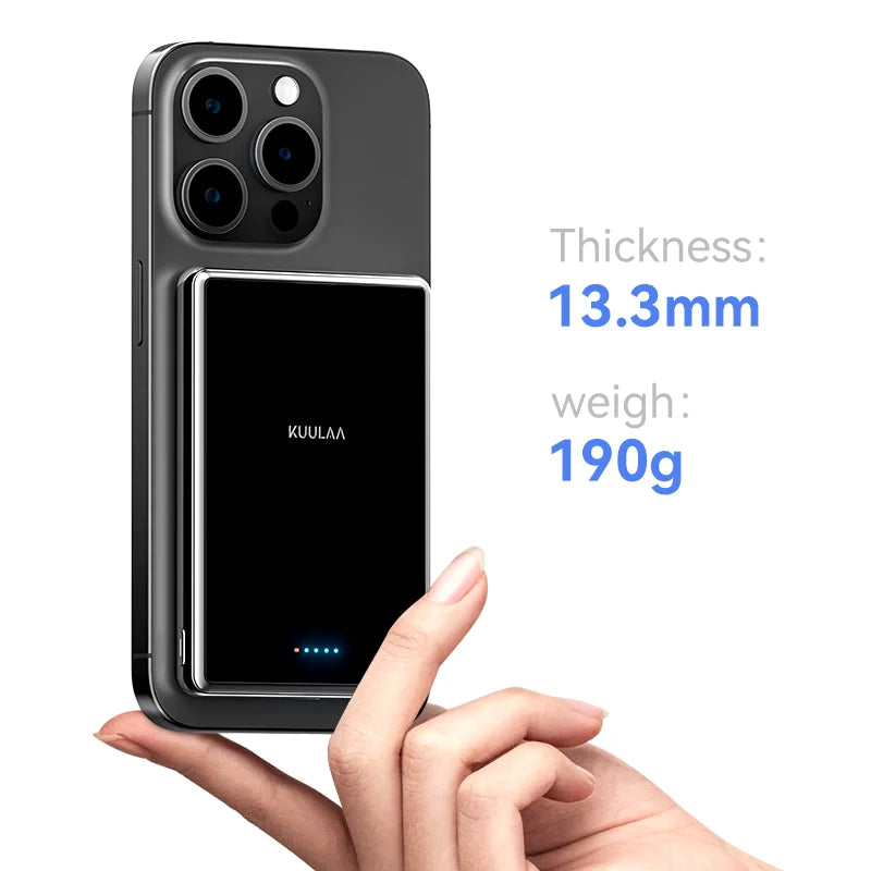 KUULAA Slim Magnetic Power Bank 10000mAh PD20W