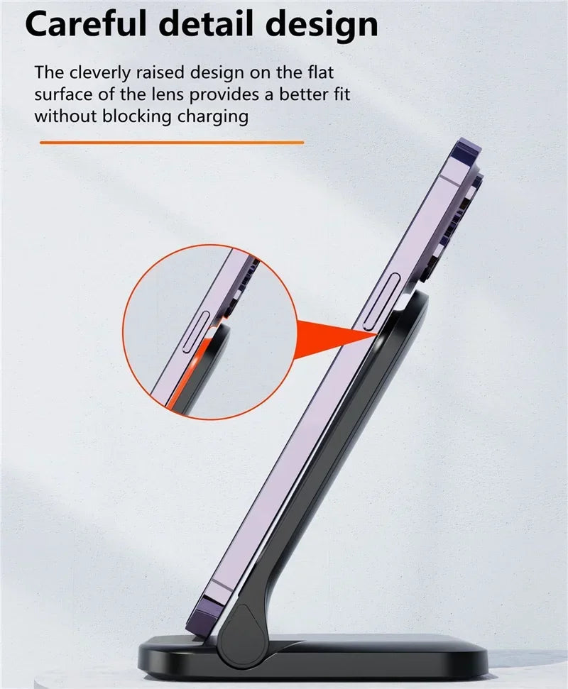 Foldable Wireless 30W Charger Stand for All Phones