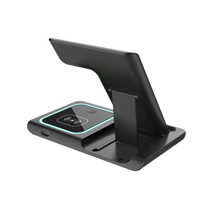 3 in 1 Wireless Charging Station Travel Charging Pad