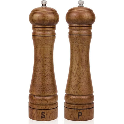 1PC Wooden Cooking Salt Pepper Grinder
