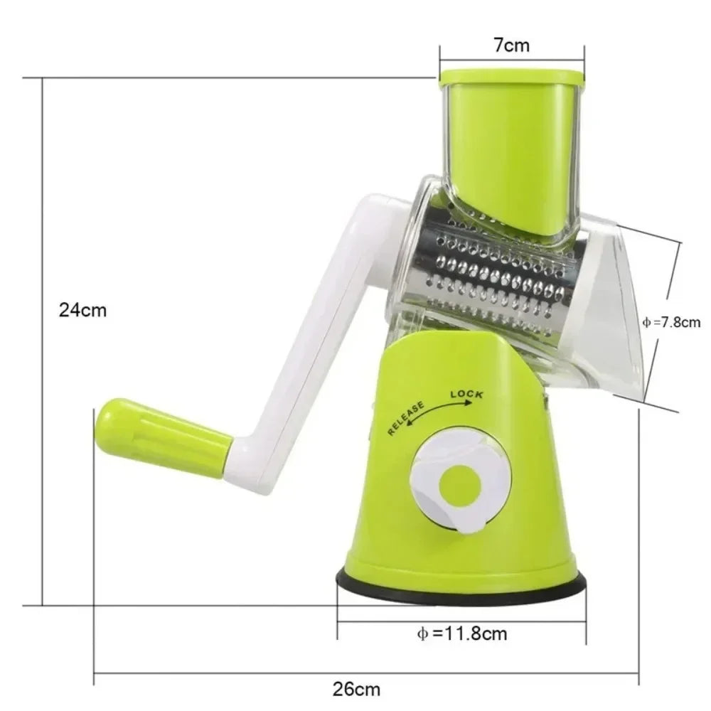 Vegetable Cutter & Slicer with 3 Sharp Drums