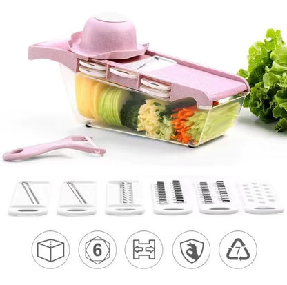 Multifunctional Vegetable Cutter with Steel Blade Slicer