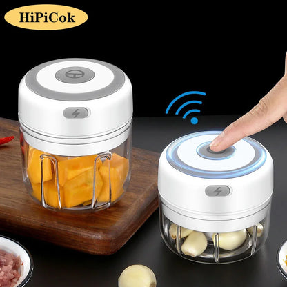 Electric Meat Grinder & Garlic Crusher