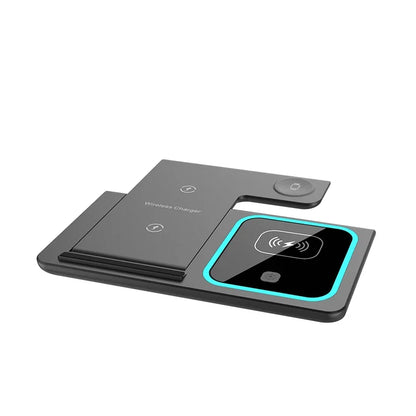 3 in 1 Wireless Charging Station Travel Charging Pad