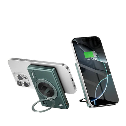 Qi2 30W Magnetic Power Bank with Stand