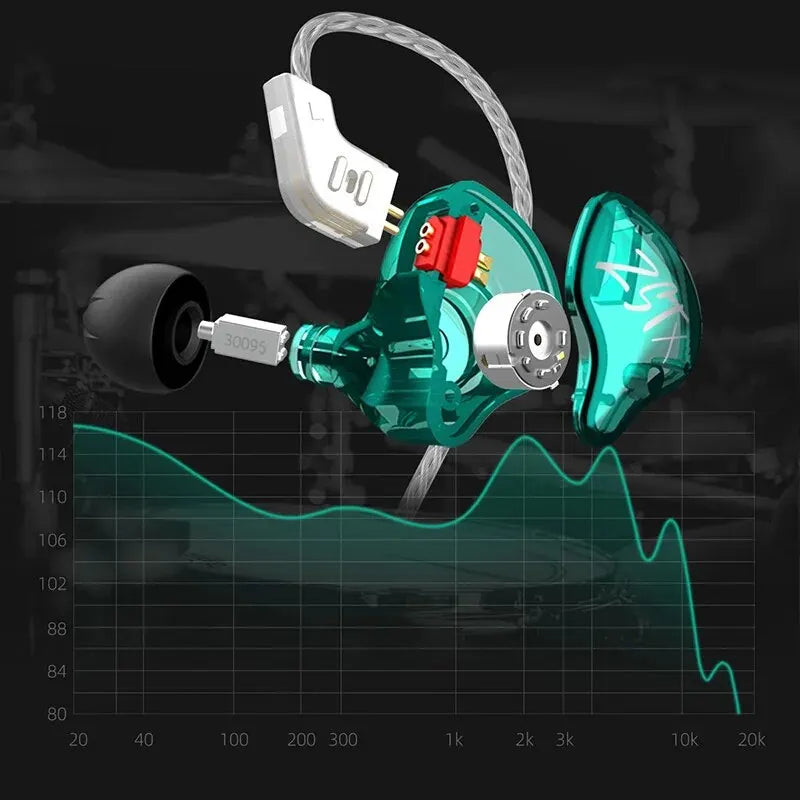 In-Ear Earphones Noise-Cancelling Headset With 2-Pin Replaceable Cable