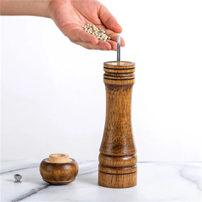 1PC Wooden Cooking Salt Pepper Grinder