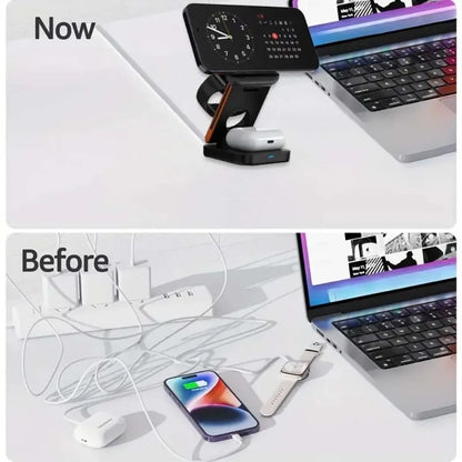 3 in 1 Fast Charging Station for Phone, Watch & Earbuds