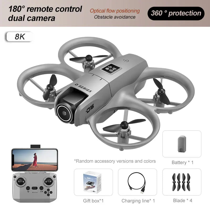 8K Profesional HD Camera 180° Adjustable RC Drone