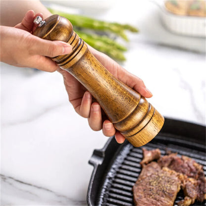 1PC Wooden Cooking Salt Pepper Grinder