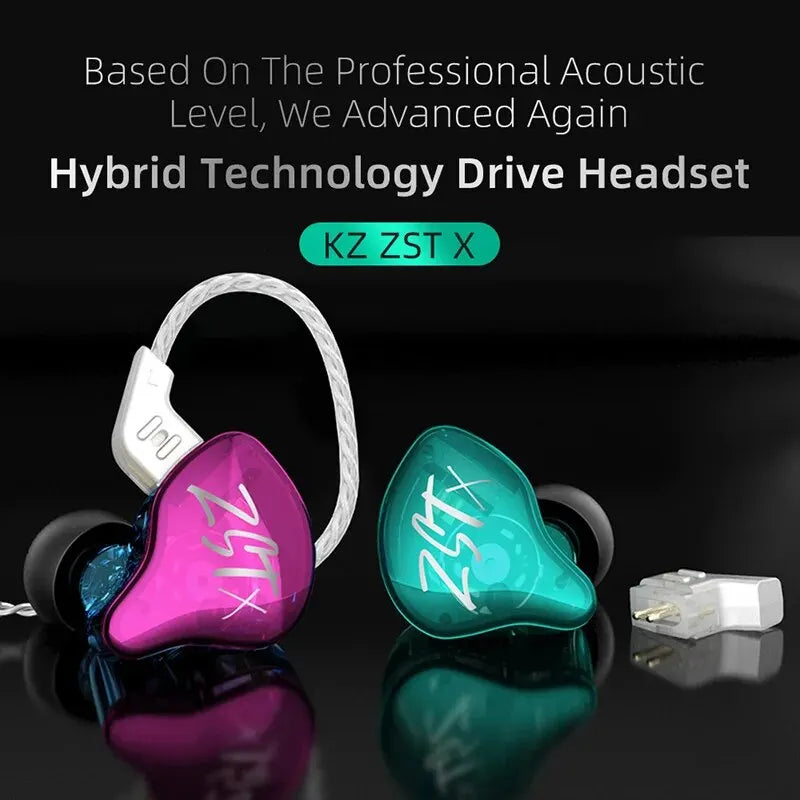 In-Ear Earphones Noise-Cancelling Headset With 2-Pin Replaceable Cable