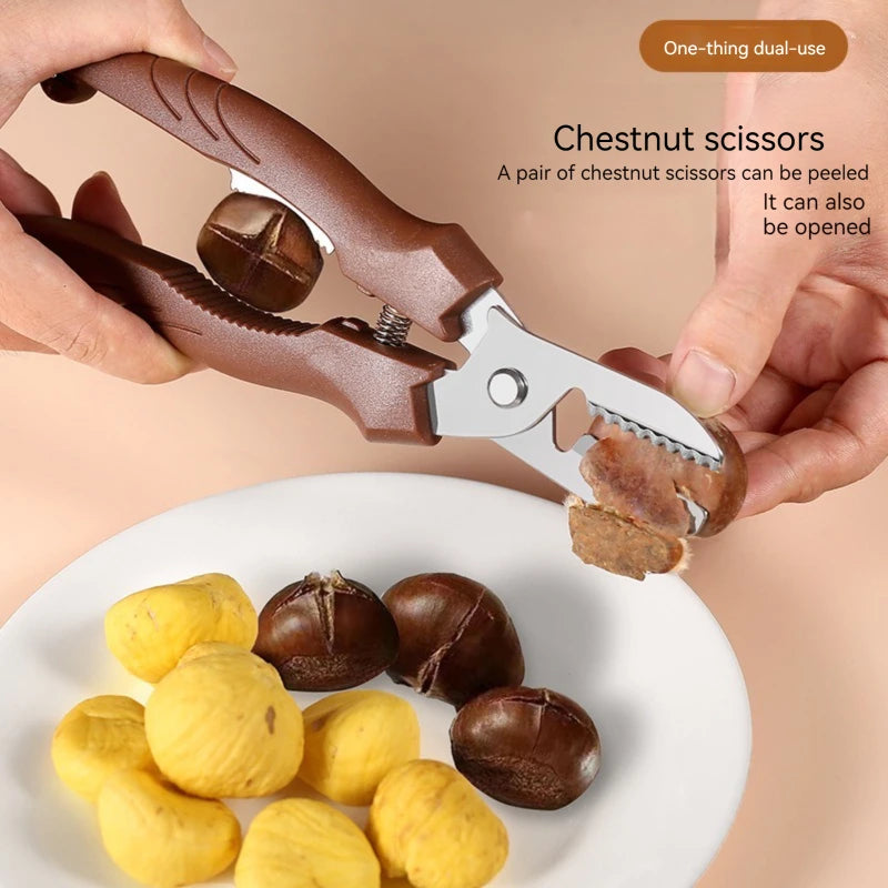 Cross-Cutting Shell Opener for Kitchen Use