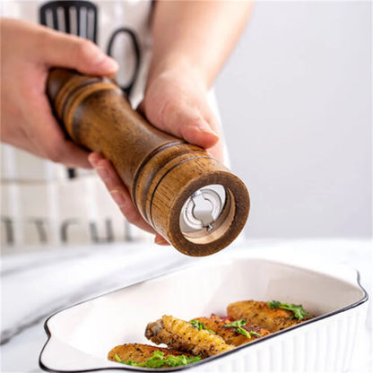 1PC Wooden Cooking Salt Pepper Grinder