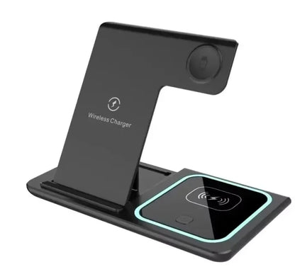 3 in 1 Wireless Charging Station Travel Charging Pad