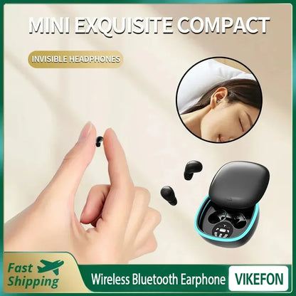 Noise Reduction Mini Invisible Wireless Bluetooth Earphones
