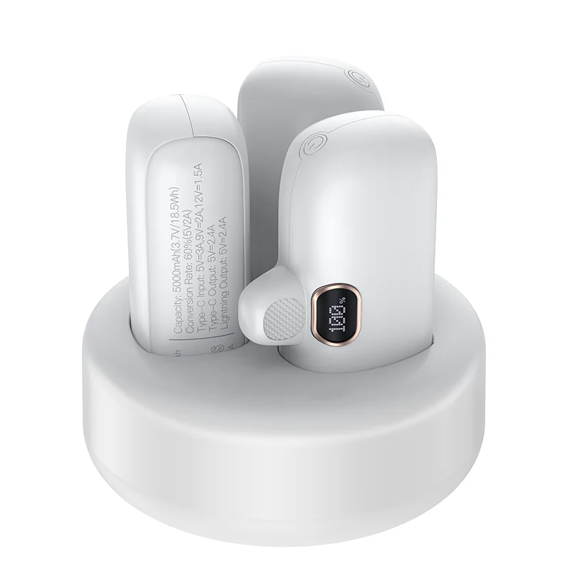 3PCS Mini 5000mAh Power Bank