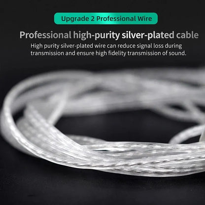 In-Ear Earphones Noise-Cancelling Headset With 2-Pin Replaceable Cable