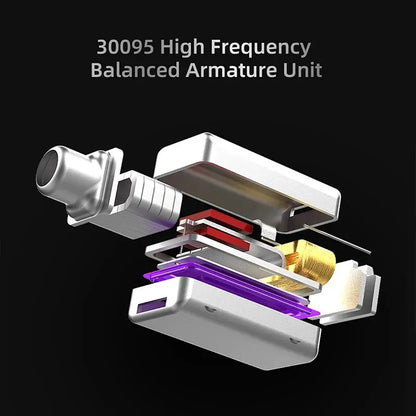 In-Ear Earphones Noise-Cancelling Headset With 2-Pin Replaceable Cable