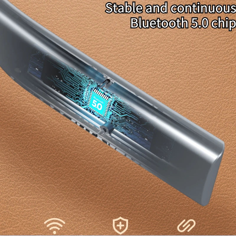 Magnetic Sport Neck‑Hanging Earbuds with Mic