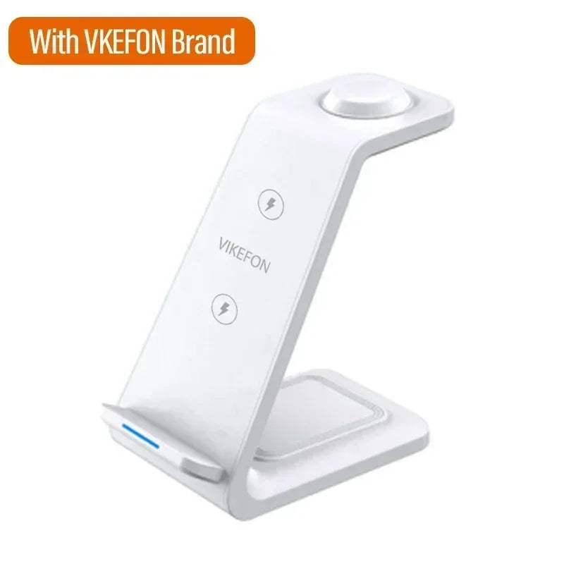 3 In 1 Desktop Wireless Charger Stand Holder