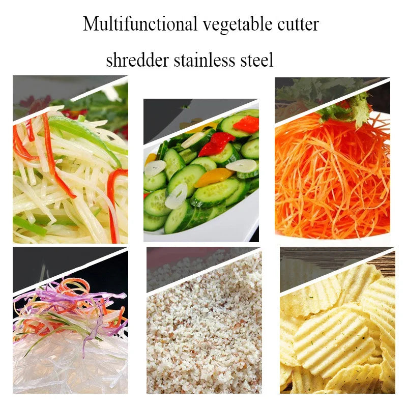 Multifunctional Stainless Steel 6 Sides Slicer Shredders