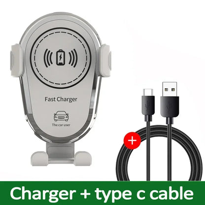 15W Fast Car Wireless Charger for iPhone & Samsung