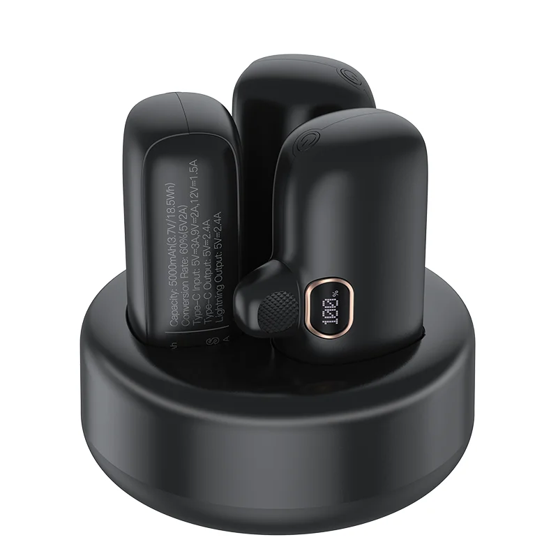 3PCS Mini 5000mAh Power Bank